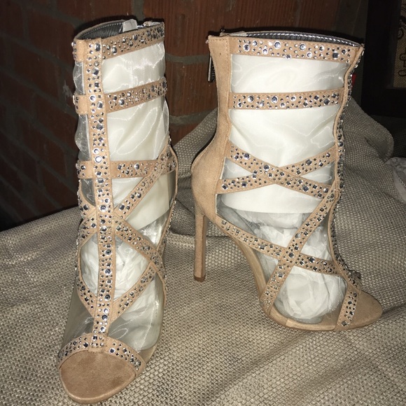 Crystal Nude Booties🌺 - Picture 4 of 4